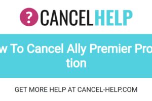 How To Cancel Ally Premier Protection